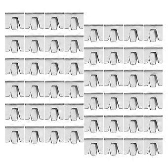50pcs clôture pinces à fil Cage à oiseaux Moraillons de fil Boucle de cage de lapin Moraillons de fer pour cage
