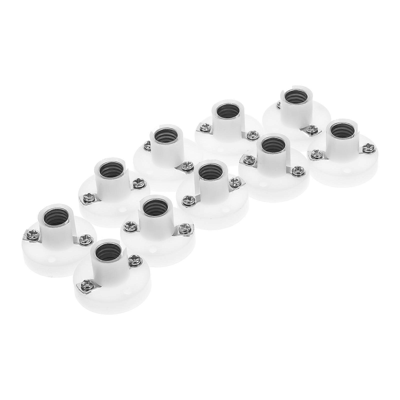 10pcs LED Light Holder Small Light Bulb Socket for Electrical Physics Experiments and Lighting Accessories Replacement E10