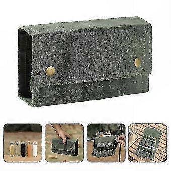 Spice Storage Pouch Condiment Holder Organizer for Camping and Outdoor Activities
