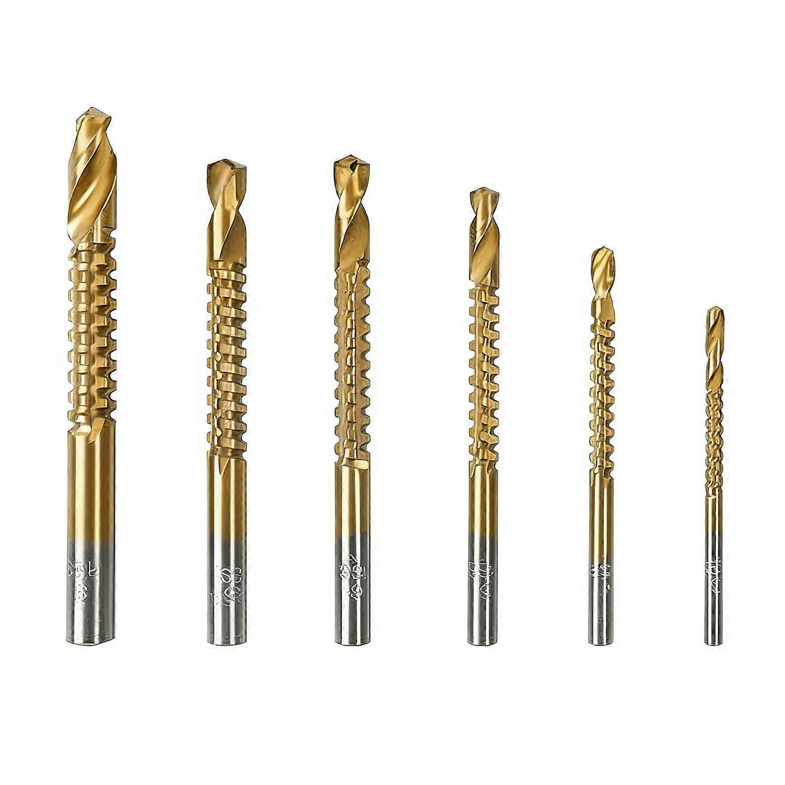 Round Shank Serrated Concrete Drill Bit Set High Hardness Hexagonal Simple Installation Multifunction Drill Bit Multicolor