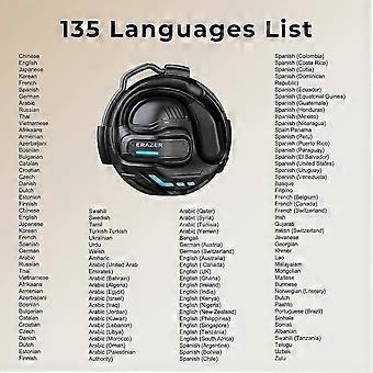 2025 Latest Model  ERAZER AI Translator Earbuds, 4-in-1 Translation, X8 AI