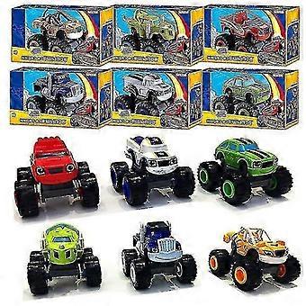 Blaze And The Monster Machines Vehicles Kids Toy Racer Cars Trucks Gift 6pcs Set