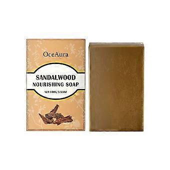OceAura Multi-Functional Sandalwood Soap, For Deep Cleansing And Nourishing Skin Daily Massage Treatment Soap