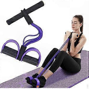 Set di fasce di resistenza a 6 tubi, estrattore da yoga in lattice naturale per allenamento di tutto il corpo, addome, vita, braccio, attrezzature per il fitness per l'allenamento delle gambe