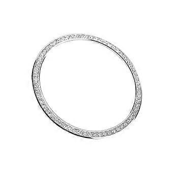 Diamantmonteret Bezel Ring Bezel Loop Cover Anti Scratch Collision Protector Kompatibel til Galaxy Watch (42mm, sølv)