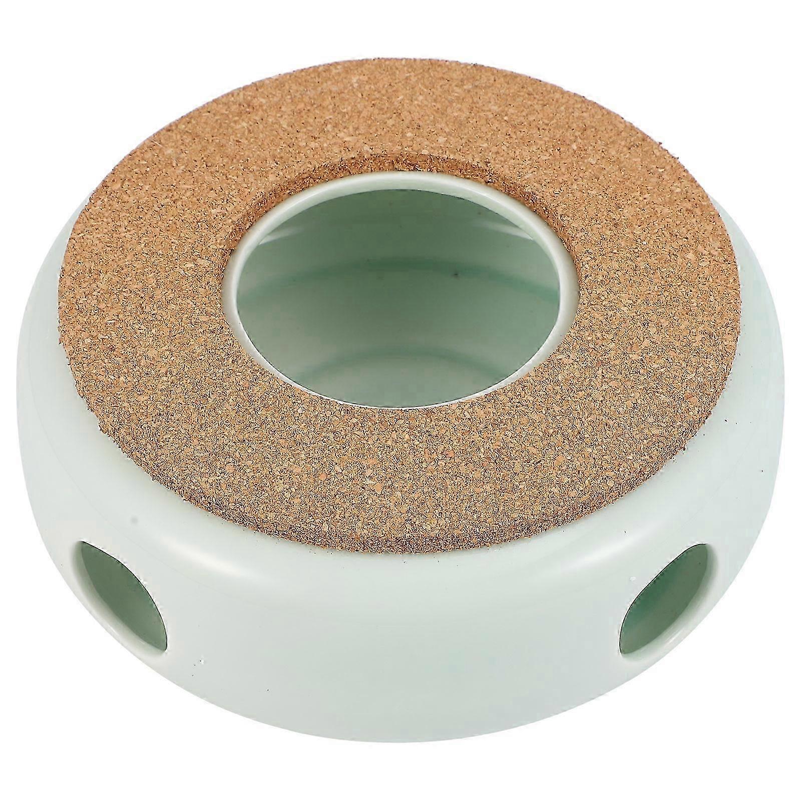 Teapot Warmer | Ceramic & Wood Material | For Warming Tea