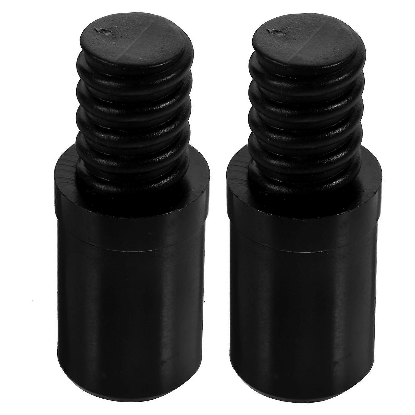 2Pcs Broom Extension Pole Adapter Tip Plastic Threaded Handle Tip Repairing Threaded Tips