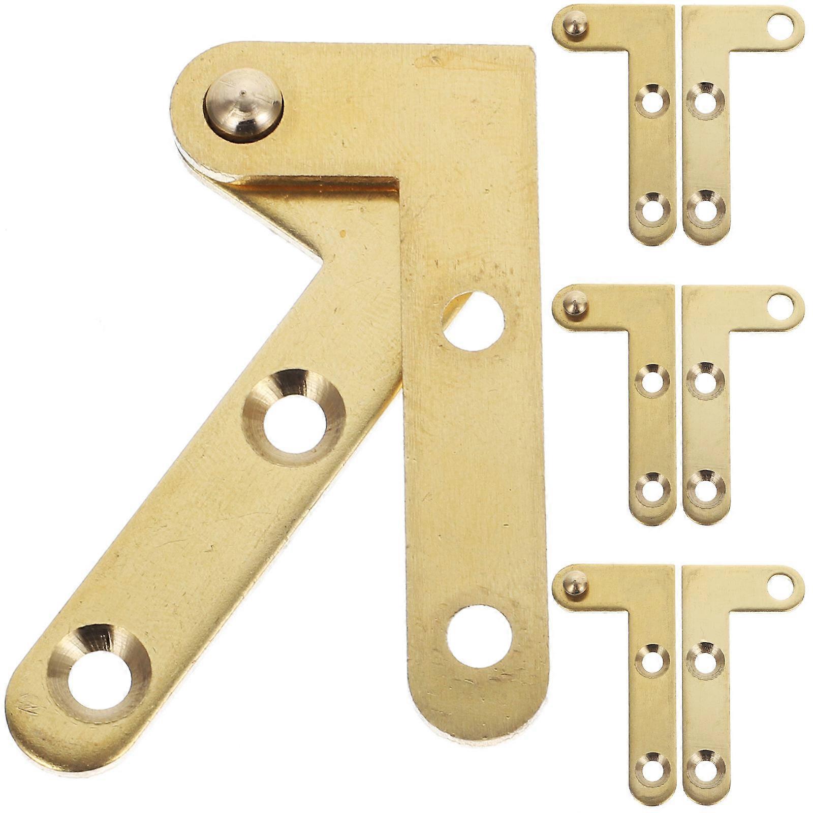 4 Sets Pivot Hinge Attic Ladder Hinge Copper Secret Door Hinge Replacement