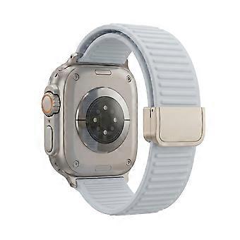 Bracelet de montre en silicone à boucle magnétique et motif montagne