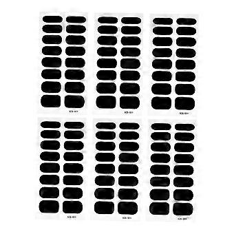 Nail Polish Stickers Set 6 Sheets LongLasting SelfAdhesive Nail Art Decals for Manicure and Parties