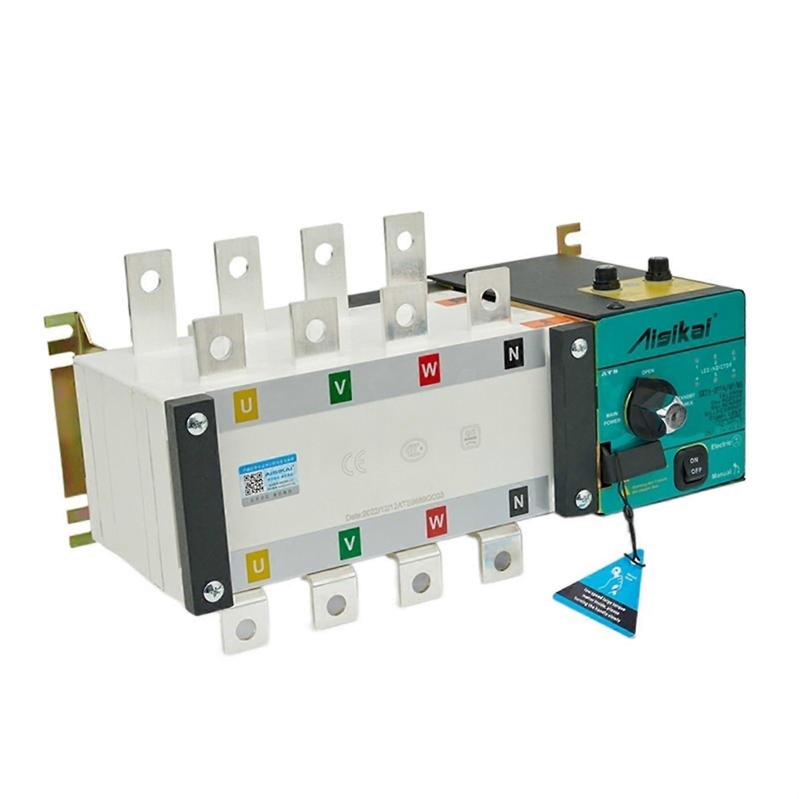 800A Automatic Generator Transfer Switch ATS 4 Pole 3 Phase with Intelligent Dual Power Controller