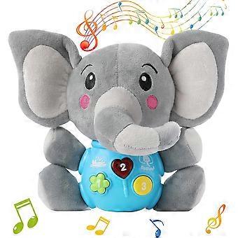 Baby Elephant Pehmolelut - Musiikkilelut 0-36 kuukauden ikäisille vauvoille - Valaisevat pehmolelut vauvoille, pojille, tytöille ja taaperoille Lahjat 1-6-vuotiaille pojille