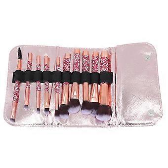 Rhinestone Makeup Brush Set for Face Makeup 1Set Artificial Fiber Brushes