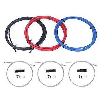 X CANSUN 3Pcs Kit De Logement De Câble De Frein De Vélo Kit De Câble De Frein Pour Vélo De Montagne 3 Couleurs