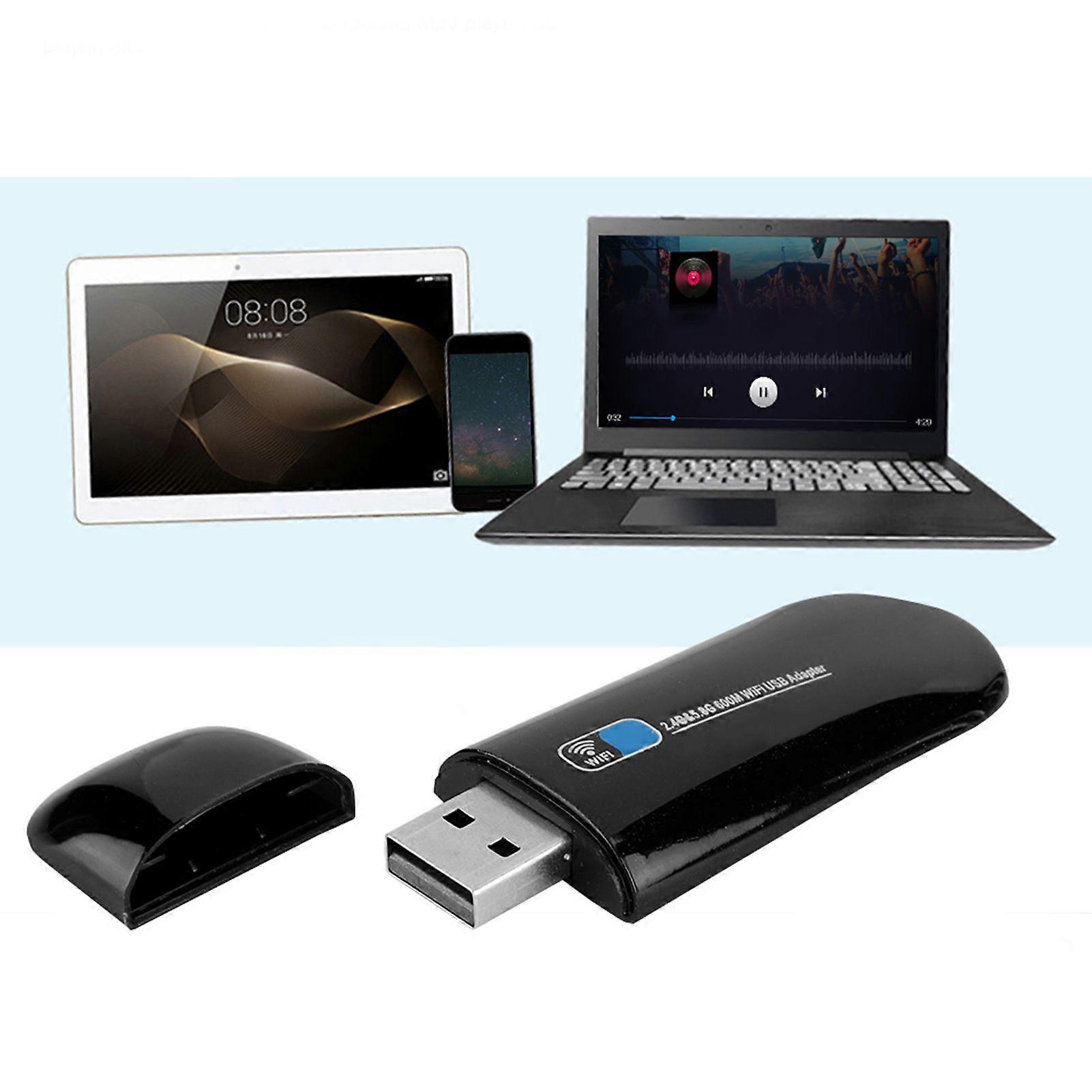 W67S USB Network Card Wireless WIFI Adapter Compatible with Bluetooth 4.0 for Computer Connection