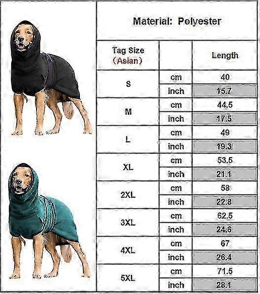 Quick-Dry Polyester Dog Bathrobe Coat