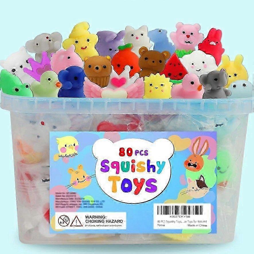 80pc Cute Mochi Squishy Assortment