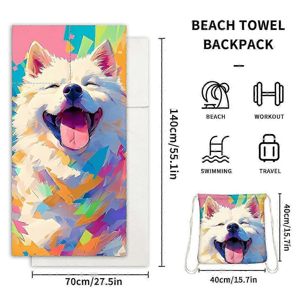 Absorbent Microfiber Beach Towel