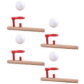 Wooden Floating Ball Blowing Toys for Playing 4Sets Balance Games