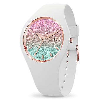 Ice Quartz Analog Woman Watch with IC016902 Rubber Bracelet