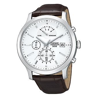 Pulsar Canterbury Quartz Analog Man Watch with Cowhide Bracelet PS6015X1