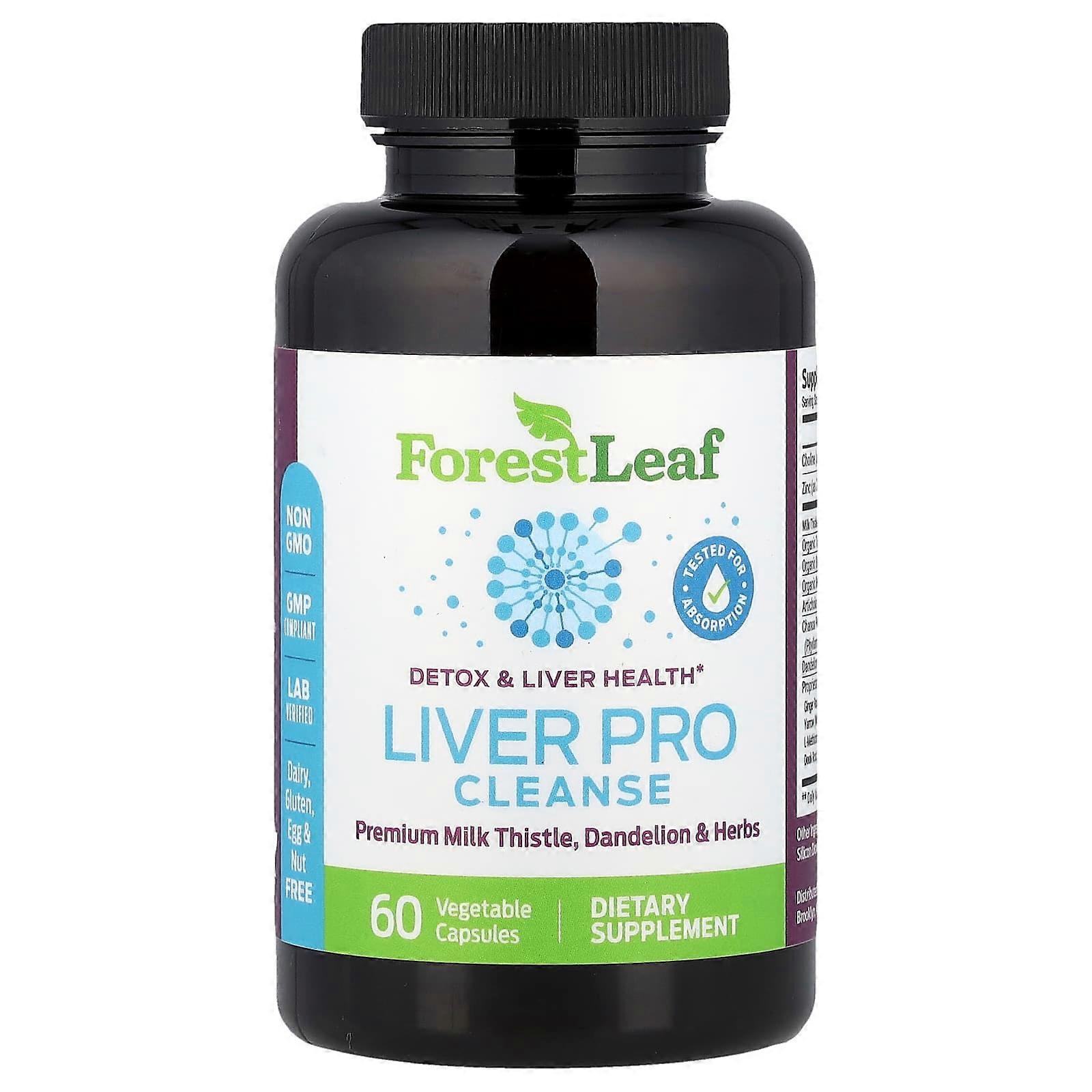 Forest Leaf, Liver Pro Cleanse, 60 Vegetable Capsules