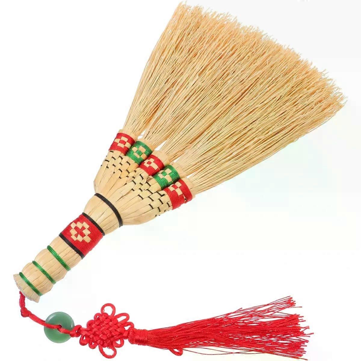 Corn Broom for Desktop Cleaning, Gentle on Surfaces