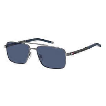 Tommy Hilfiger TH 2078/S R80/KU Full Rim Matte Dark Ruthenium Men Pilot Sunglasses UV3 Original