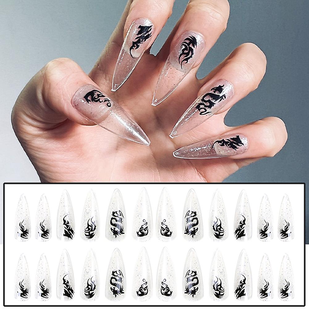 Creative Long Press-on Nails Easy To Apply Simple To Peel Off Nails