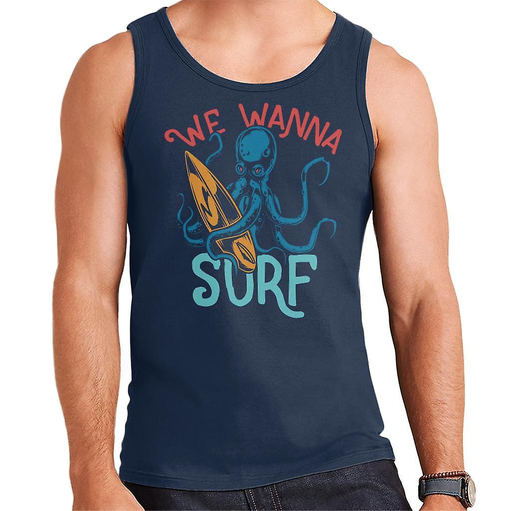 Wij willen Surf Octopus mannen Vest