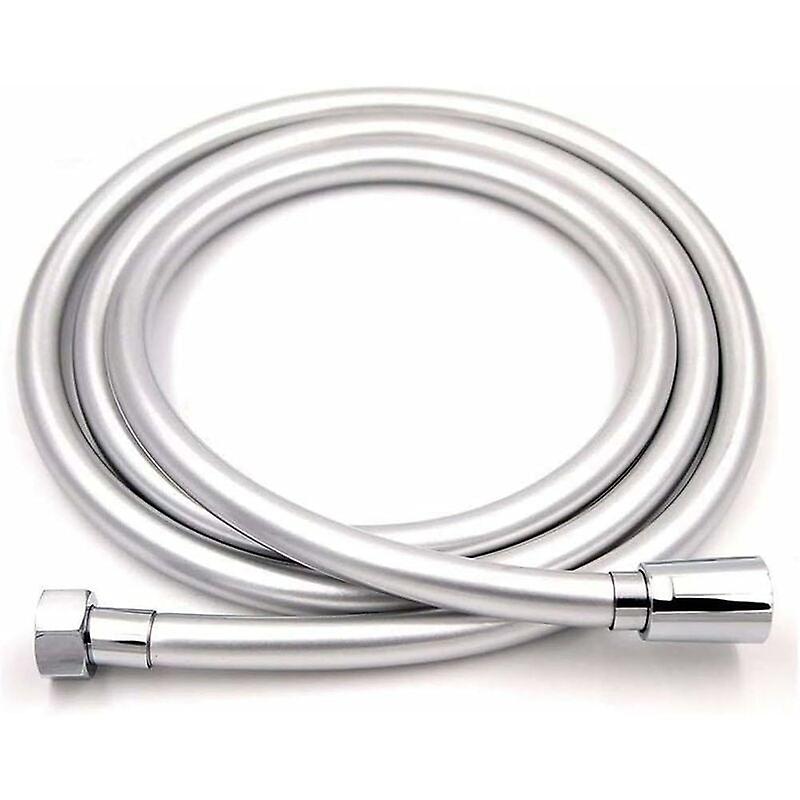 2m shower hose, double ended brass shower hose - more durable, resistant to twisting and twisting,