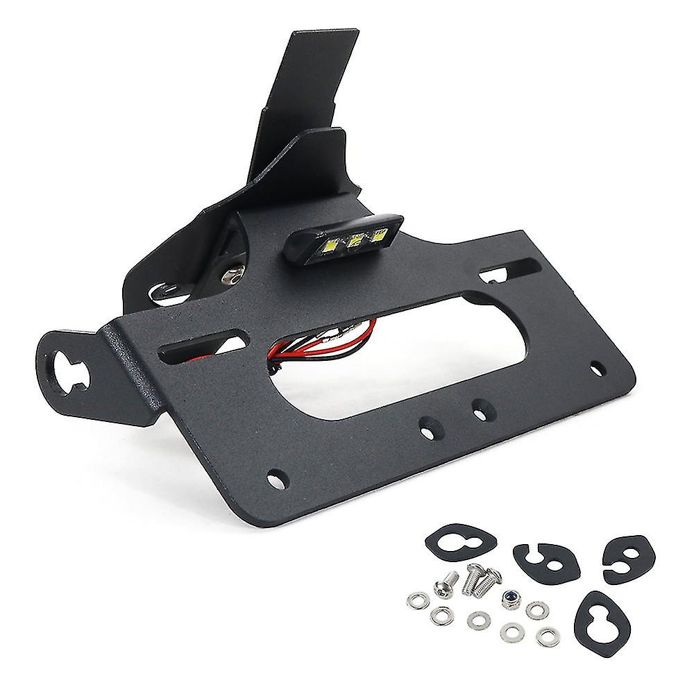 Support Plaque Immatriculation Arrière Pour Ducati Panigale 899/959/1199/1299 – En Aluminium CNC – Avec LED Intégrée – Élimine Garde-boue – Noir