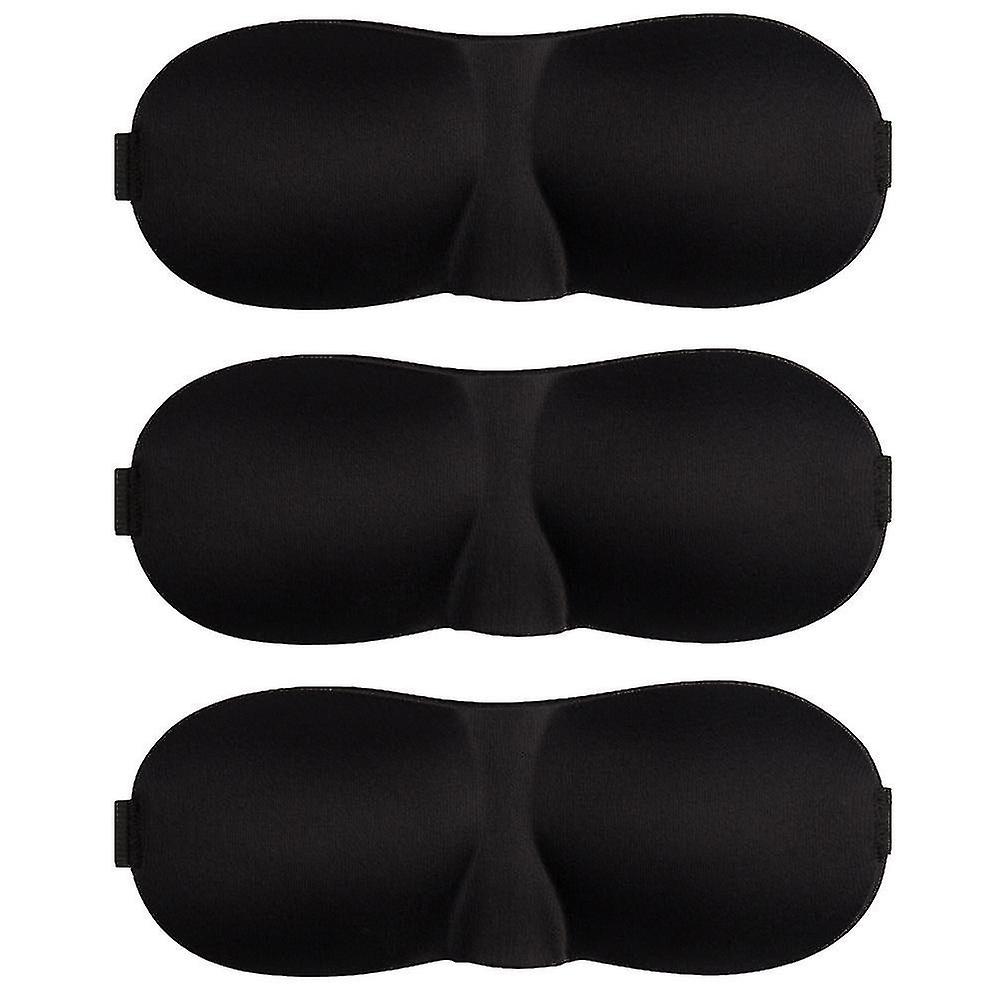 Sleep Mask Pack Of 3, Light Blocking 3d S For Sleeping, Blindfold For Side Sleeper