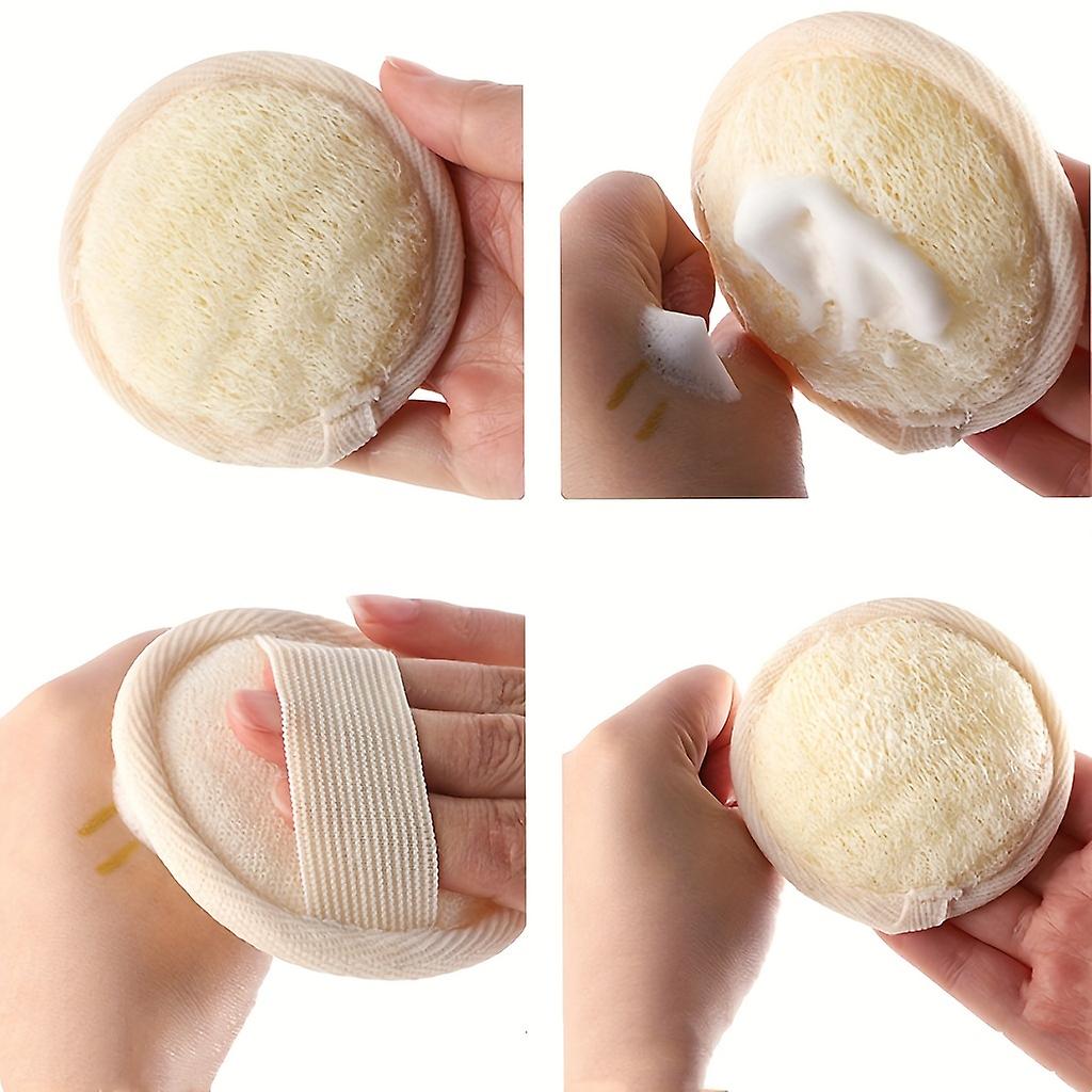 Gently Exfoliate & Cleanse Your Skin With 10 Pcs Natural Loofah Face Brush Cleanser & Massager!