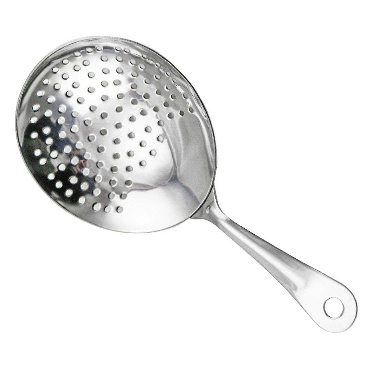 ZHOUBA Julep Strainer Professional Comfortable Grid 304 Ergonomic Handle Cocktail Strainer Spoons
