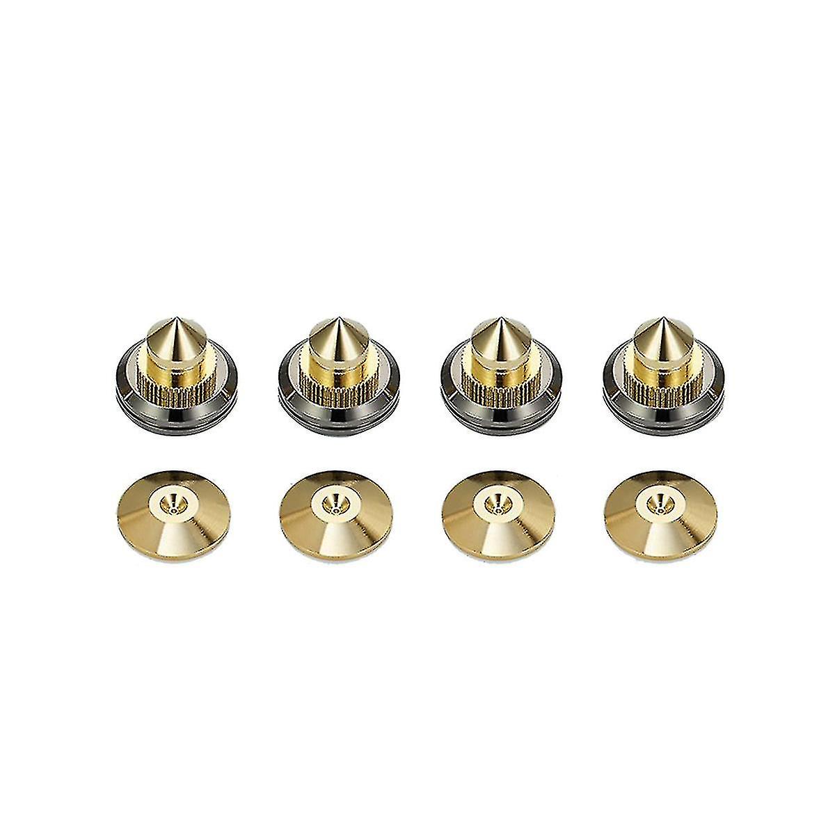 4 Set -plated Speaker Spikes, Speaker Stands Cd Subwoofer Amplifier Turntable Isolation Feet