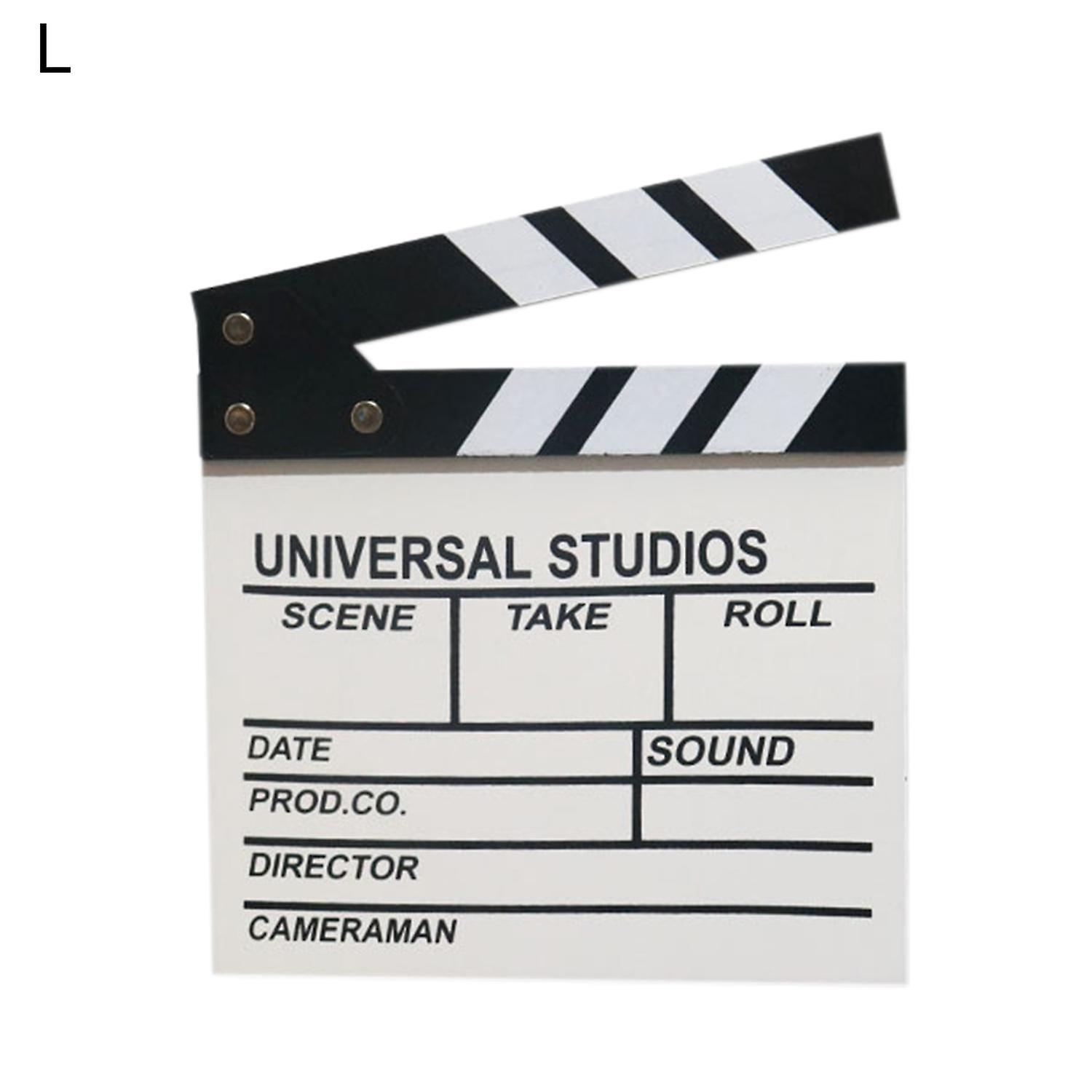 Film Clapboard Portable Stable Film Director Clapboard Action Movie Clapper Board for Studio Live