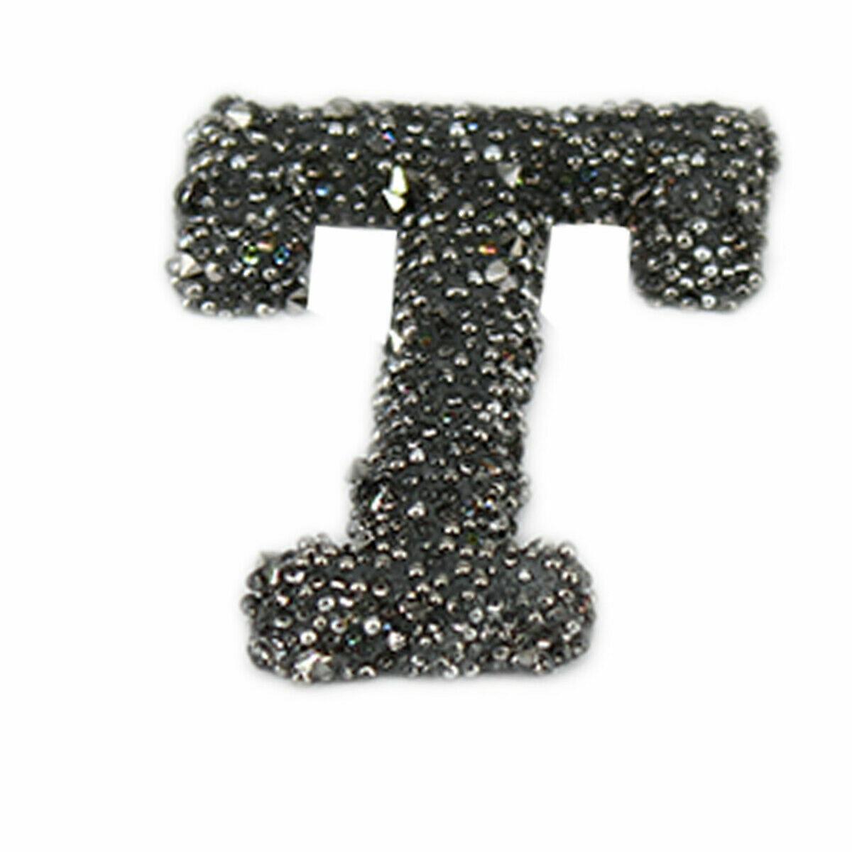 T Sparkle Alphabet Embroidery Patches