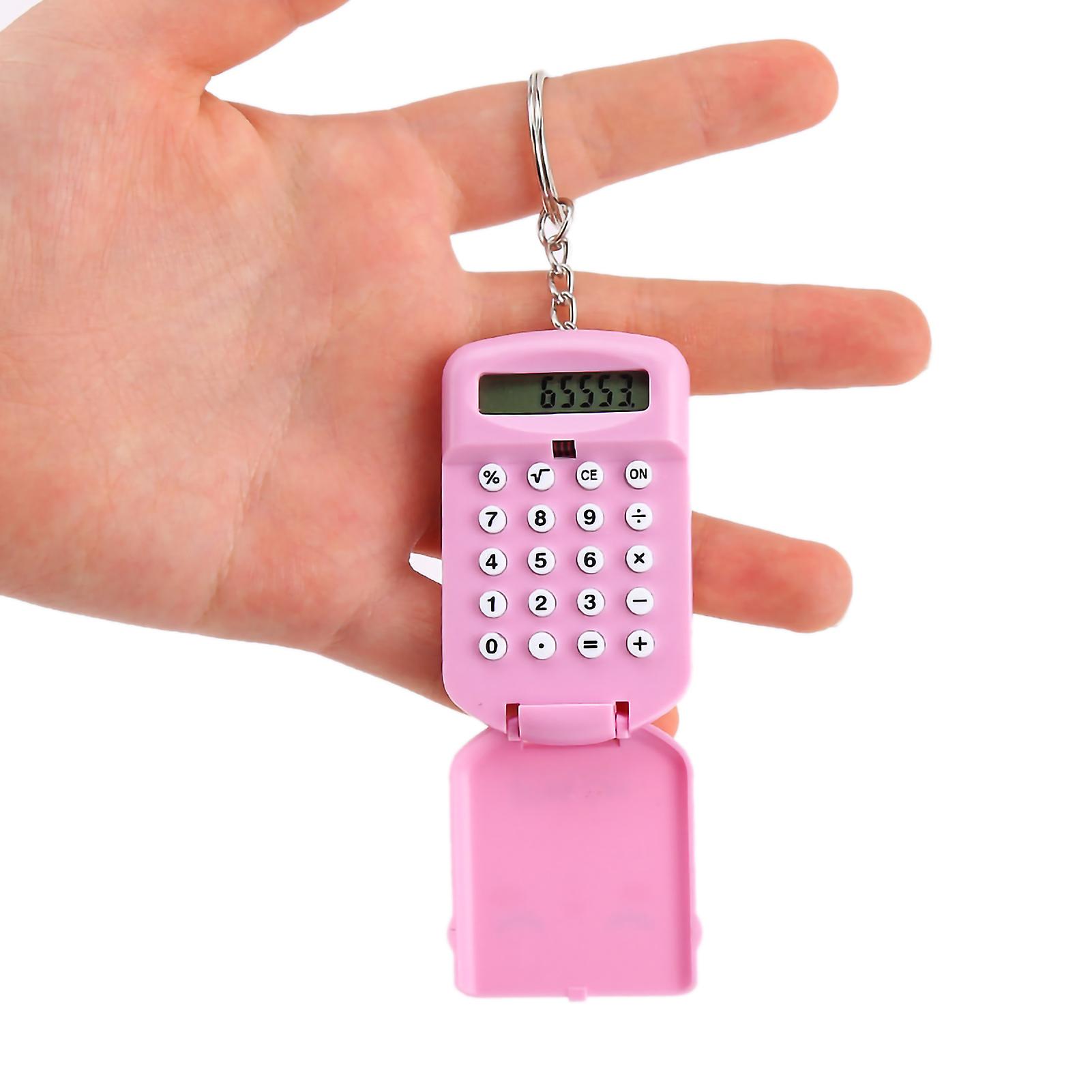 Small Portable Pink Calculator for Students Children Safe & Odorless