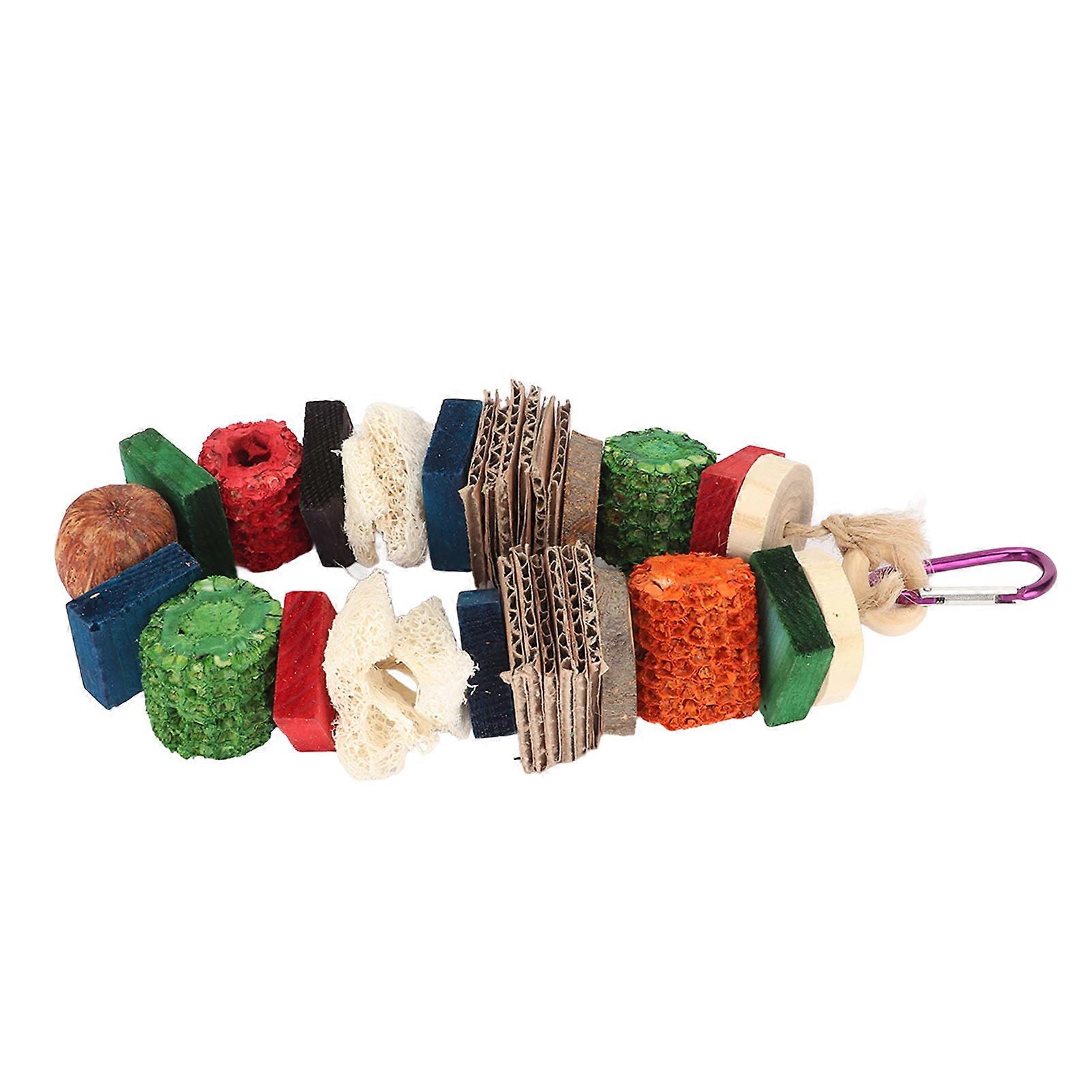 Parrot Corn Cob Chewing Toy Colorful Hanging Nest for Small Pets