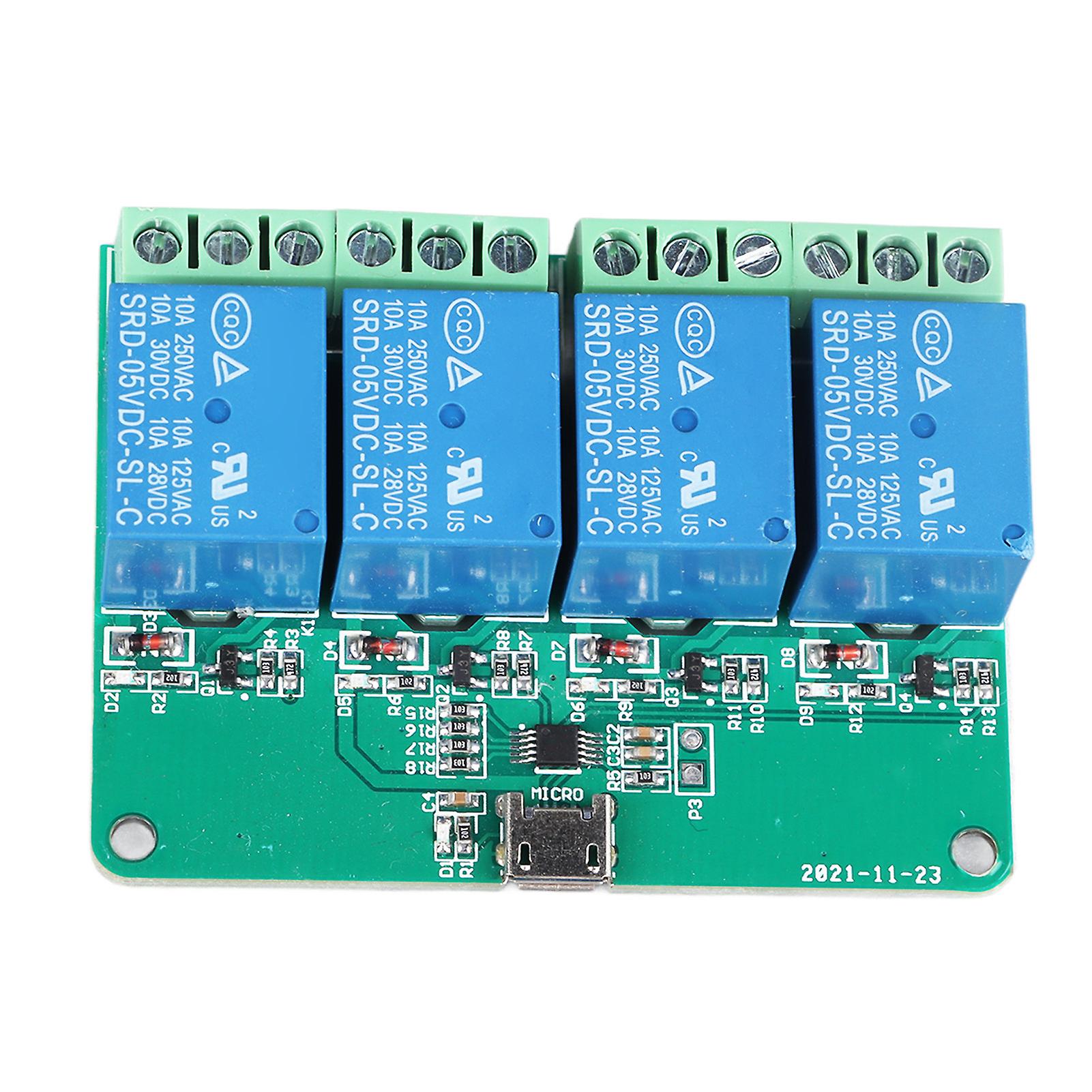 USB Control Switch Relay Module - Plug & Play, High Precision, Multi-OS Support, Reliable