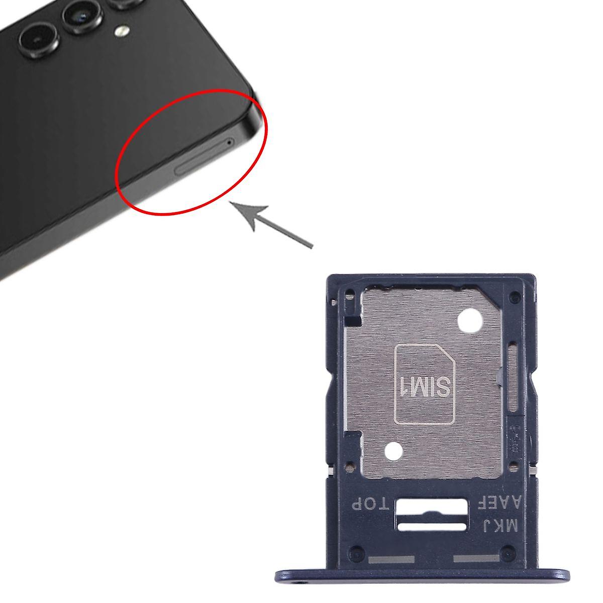 For Samsung Galaxy A15 5G SM-A156B SIM + Micro SD Card Holder Black Spare Part Repair