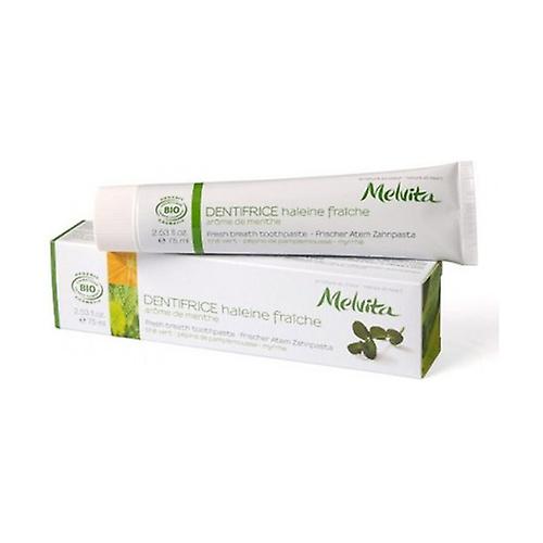 Fresh Breath Toothpaste, Organic Mint Flavor 75 ml