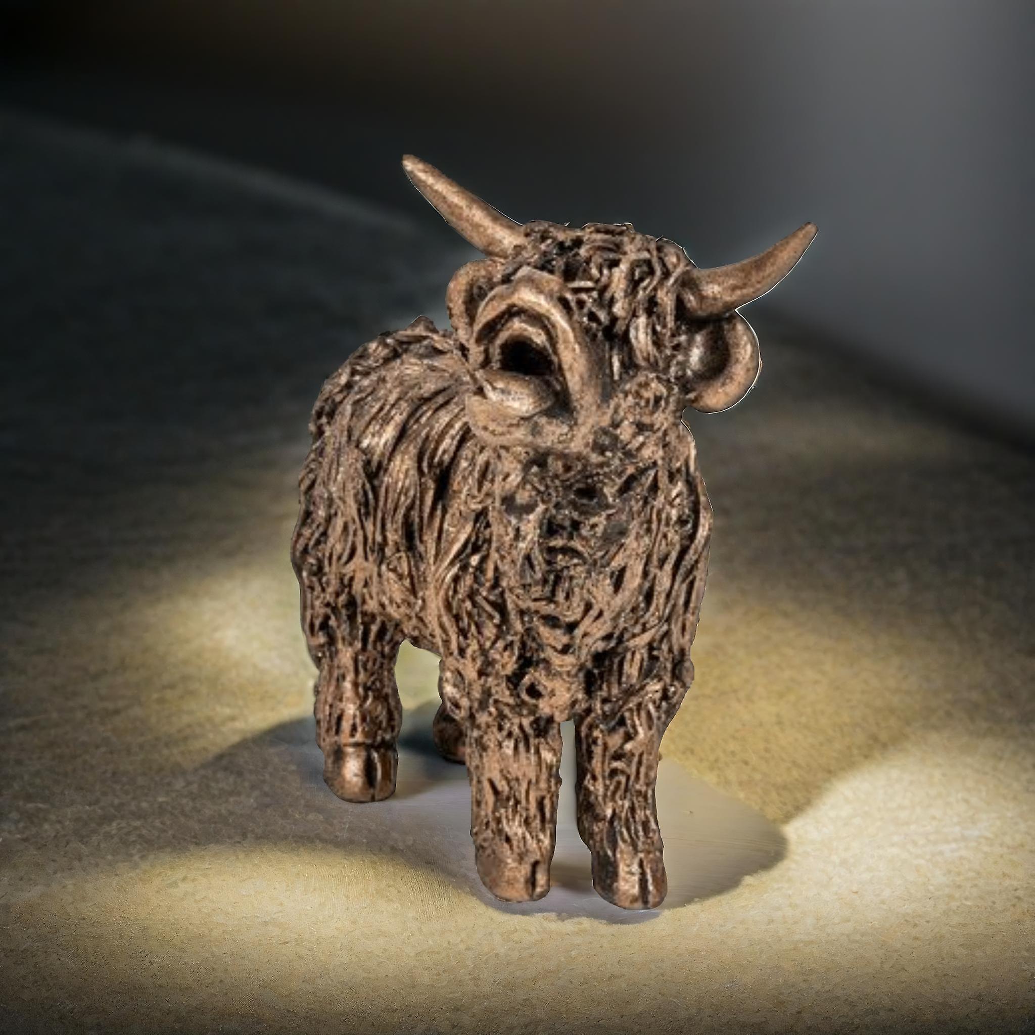 Highland Cow Mooing Sculptures & Statues
