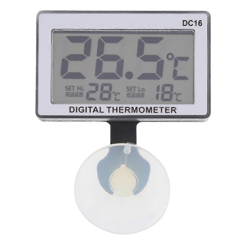 DC16 Suction Cup Thermometer Electronic Digital Thermometer Fish Tank Thermometer