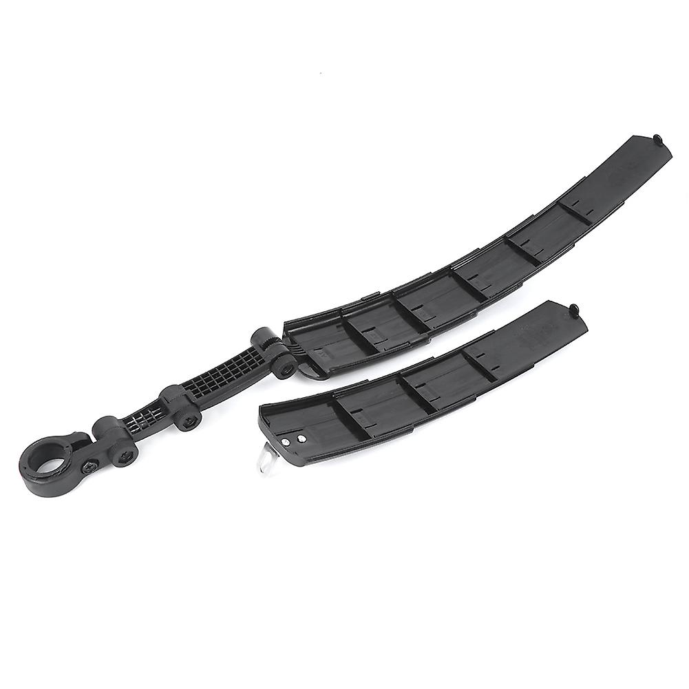 Foldable Black Bicycle Mud Guard 25.4-31.8mm Clamp A Type