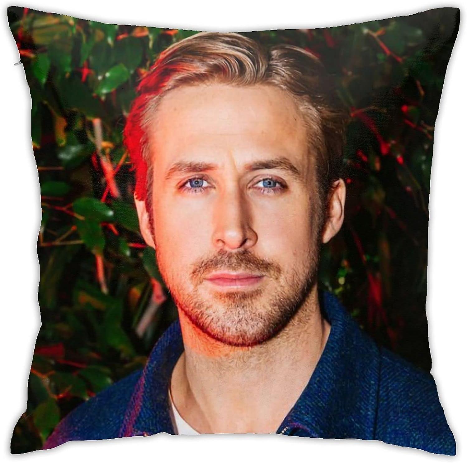 Ryan Gosling Pillow Covers Plush Surface Double Sided Printing Pillow case - 18x18 inch -[A1844]