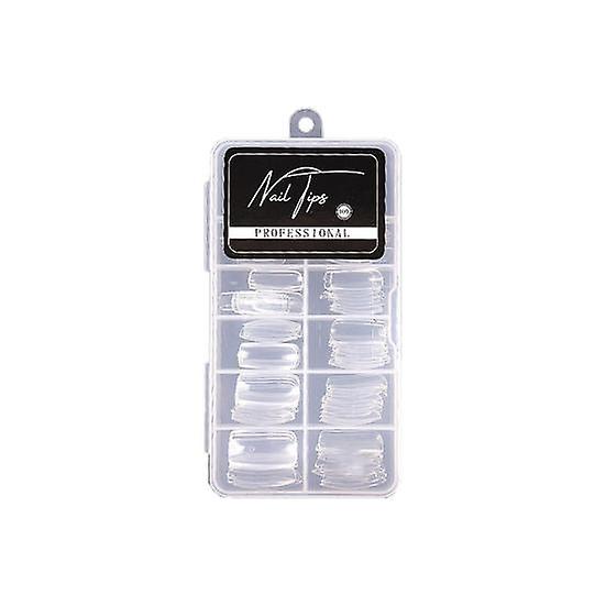100Pcs/Box FALSE Nails Seamless Reusable Transparent Fake Fashion Nail Covers