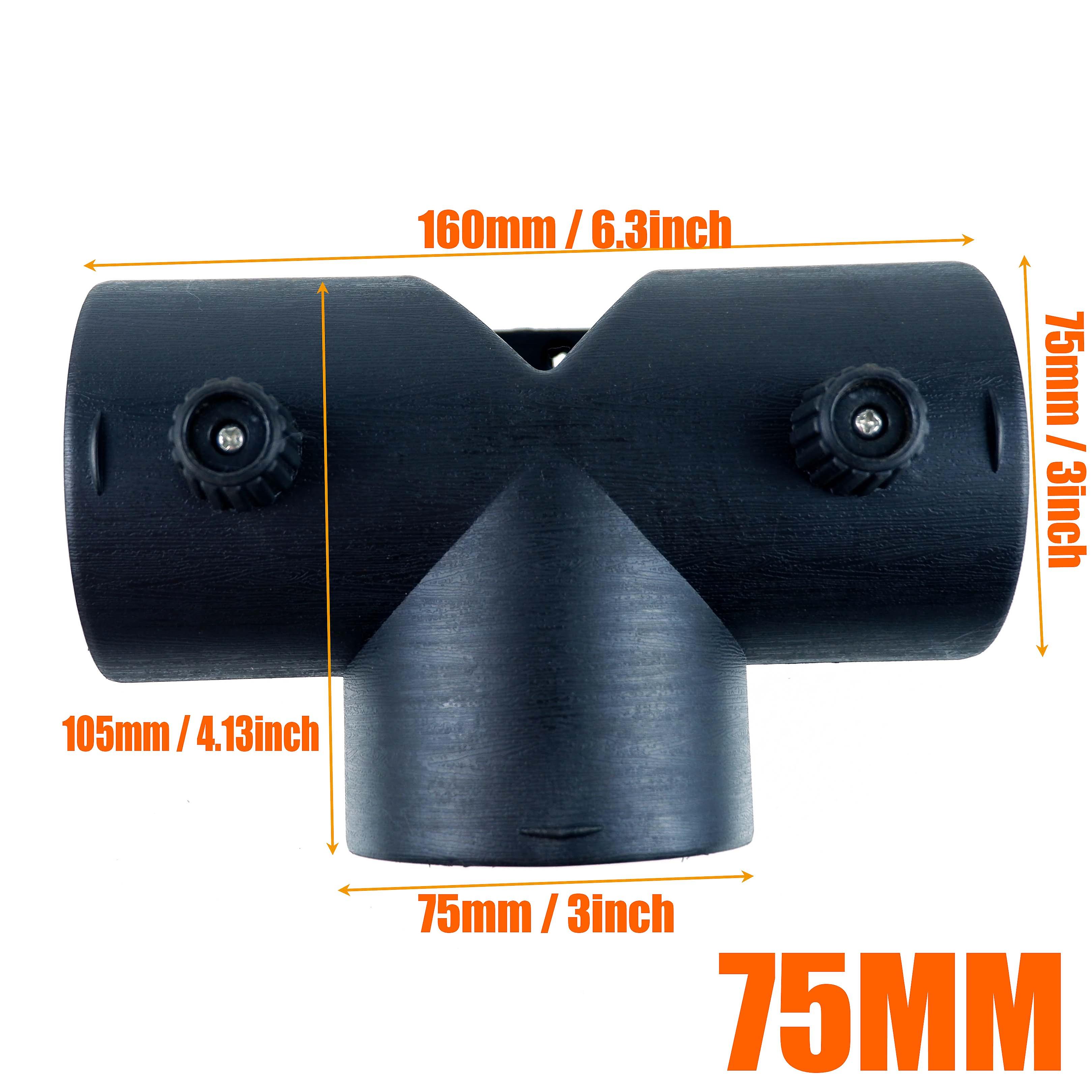 2 Flaps Flaps Adjustable Diesel Parking Heater Vent Pipe T Splitter Splitter Exhaust Pipe Connector Joiner for Webasto~7291