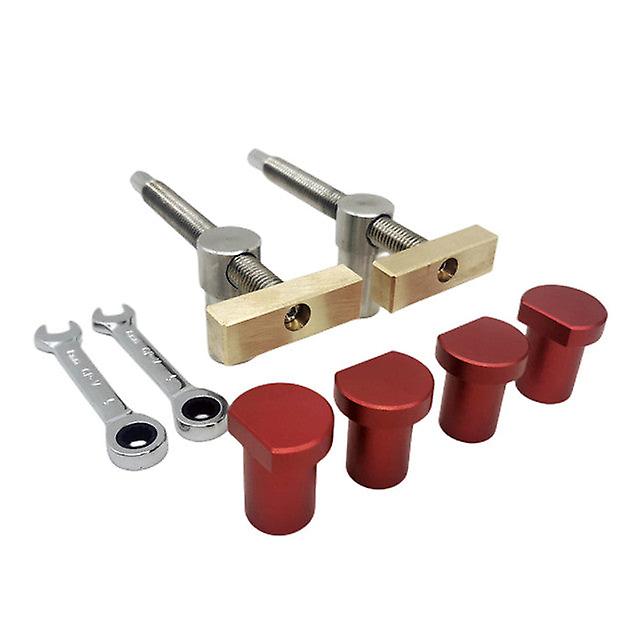Woodworking Desktop Clip Adjustable Clamp W/ Bench Dog Holes Stop Fast Fixed Clip Quick Fixture Clamping Tool Kit Workbench Tool